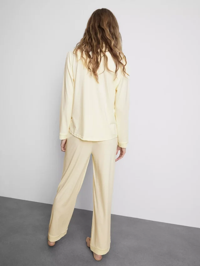 Pyjamasar i jersey i boyfriend-stil