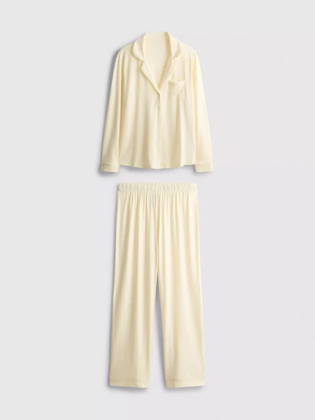Pyjamasar i jersey i boyfriend-stil