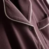 Pyjamasar i jersey med kontrastkant i boyfriend-stil