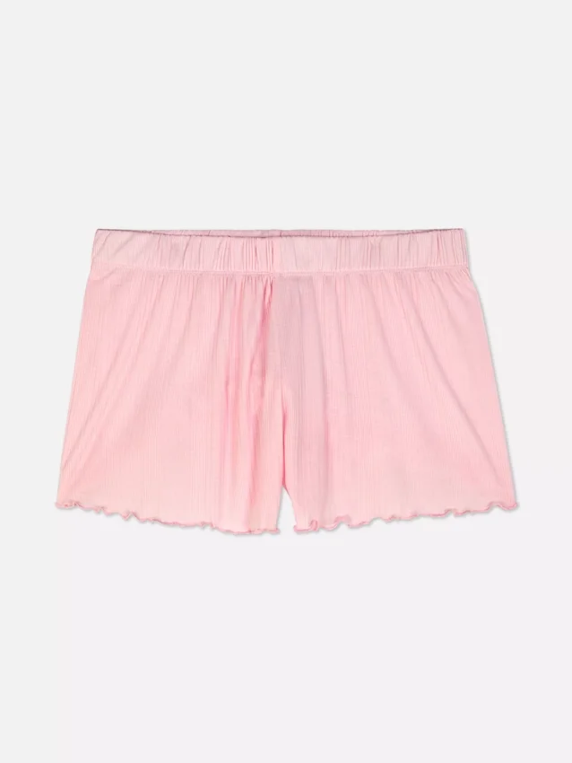 Pyjamasar i jersey med lettuce-kant