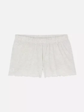 Pyjamasar i jersey med lettuce-kant