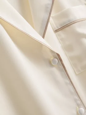 Pyjamasar i satin i boyfriend-stil