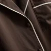 Pyjamasar i satin i boyfriend-stil