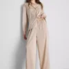 Pyjamasar i satin i boyfriend-stil
