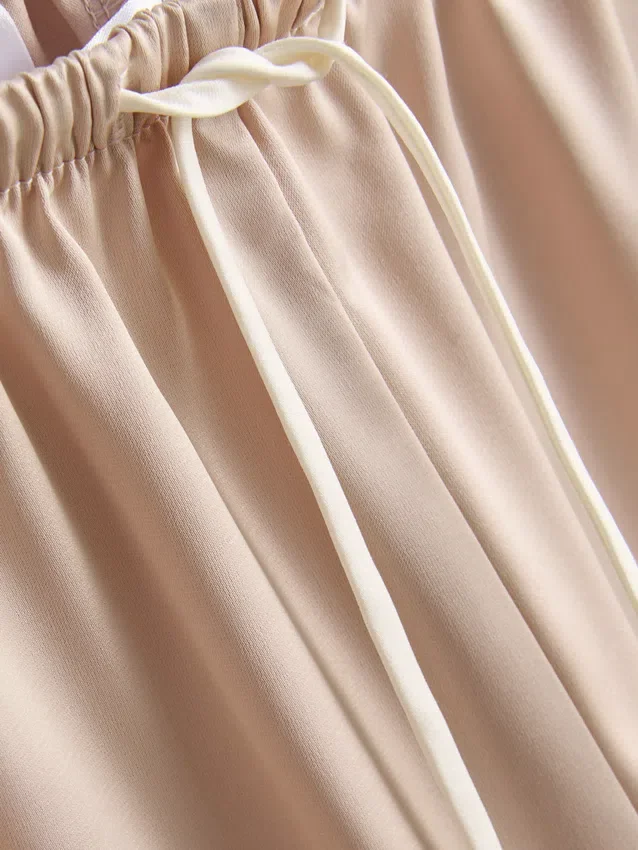 Pyjamasar i satin i boyfriend-stil