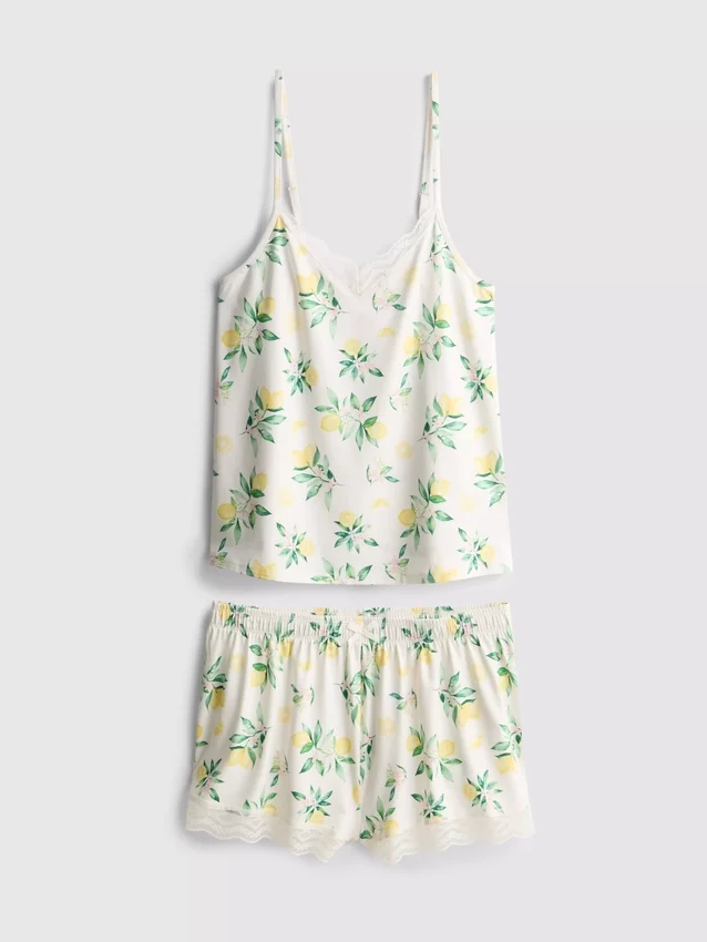 Pyjamasar med cami och shorts