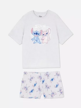 Pyjamasar med kortbyxor och Stitch-motiv från Disney