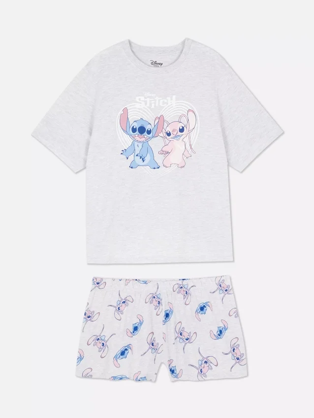 Pyjamasar med kortbyxor och Stitch-motiv från Disney