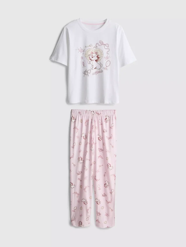 Pyjamasar med motiv av Marie från Disneys ”Aristokatterna”