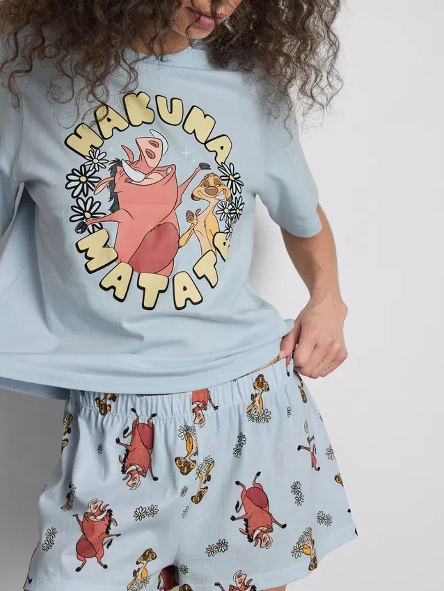 Pyjamasar med tryck från Disneys Lejonkungen – Hakuna Matata