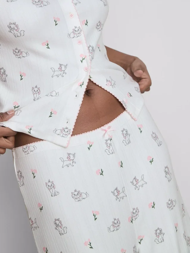 Pyjamasbyxor med ribbade ben från Disneys ”Aristokatterna” – Marie