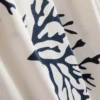 Pyjamasbyxor med vid ben och korallmönster