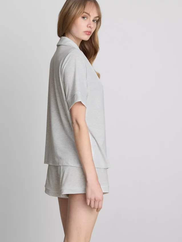 Pyjamaset i jersey i boyfriend-stil