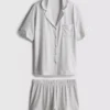 Pyjamaset i jersey i boyfriend-stil