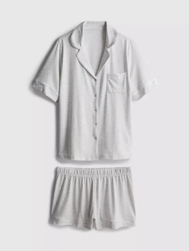 Pyjamaset i jersey i boyfriend-stil