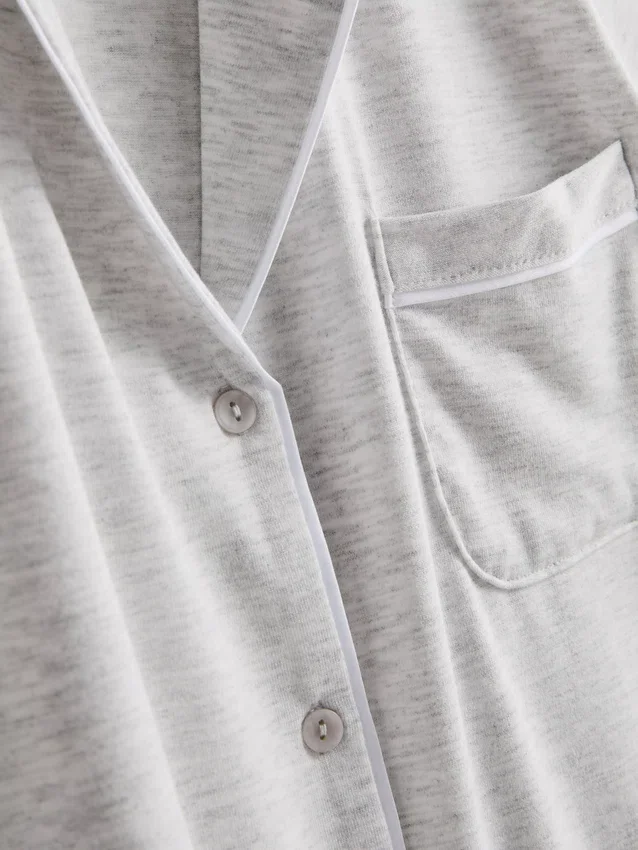 Pyjamaset i jersey i boyfriend-stil