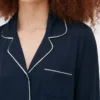 Pyjamaset i jersey med långa ärmar i boyfriend-stil