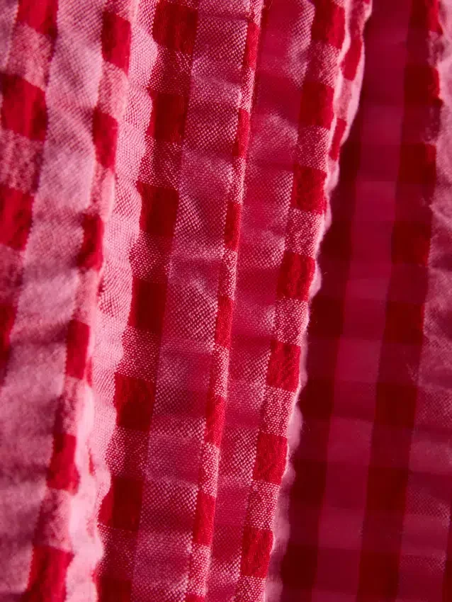 Pyjamashorts i vävd bomull