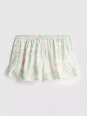 Pyjamashorts med blommönster