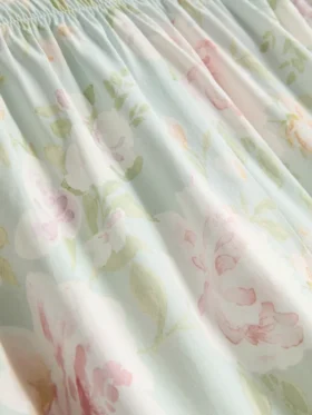 Pyjamashorts med blommönster