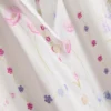 Pyjamaskjorta med korta ärmar och blommönster
