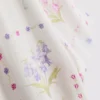 Pyjamaskjorta med korta ärmar och blommönster