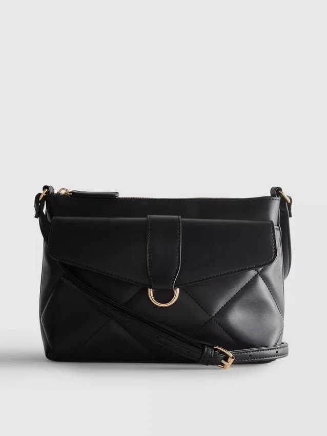 Quiltad crossbody-väska