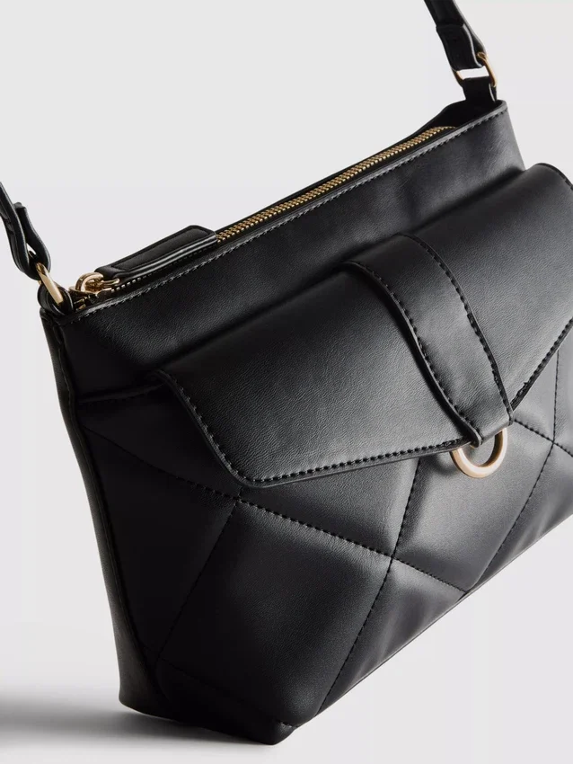 Quiltad crossbody-väska