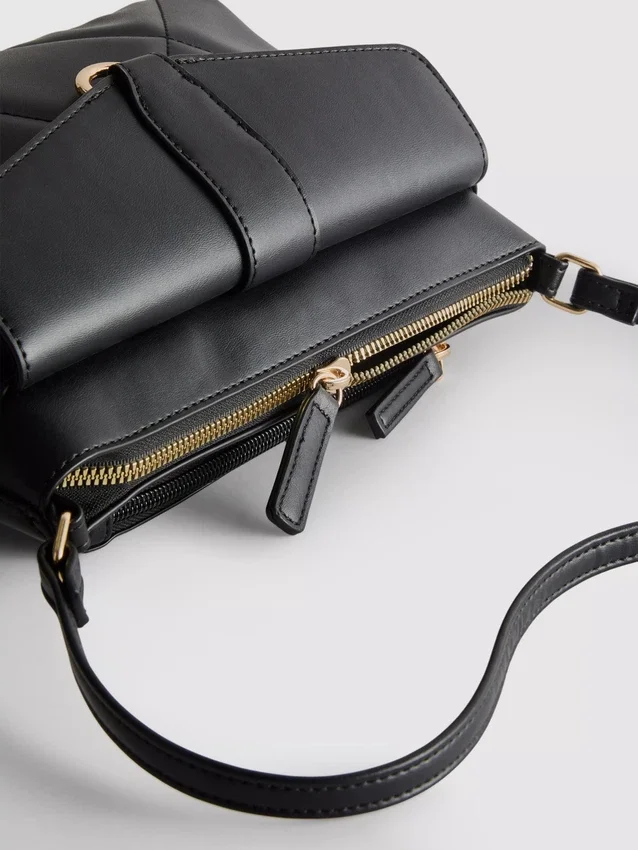 Quiltad crossbody-väska