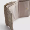 Quiltad plånbok med initialer
