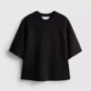 Rakt skuren kortärmad T-shirt