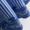 Randig broderad maxiklänning