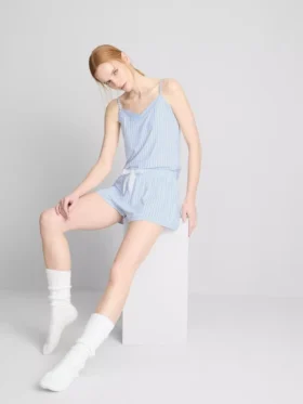Randig kort pyjamasar