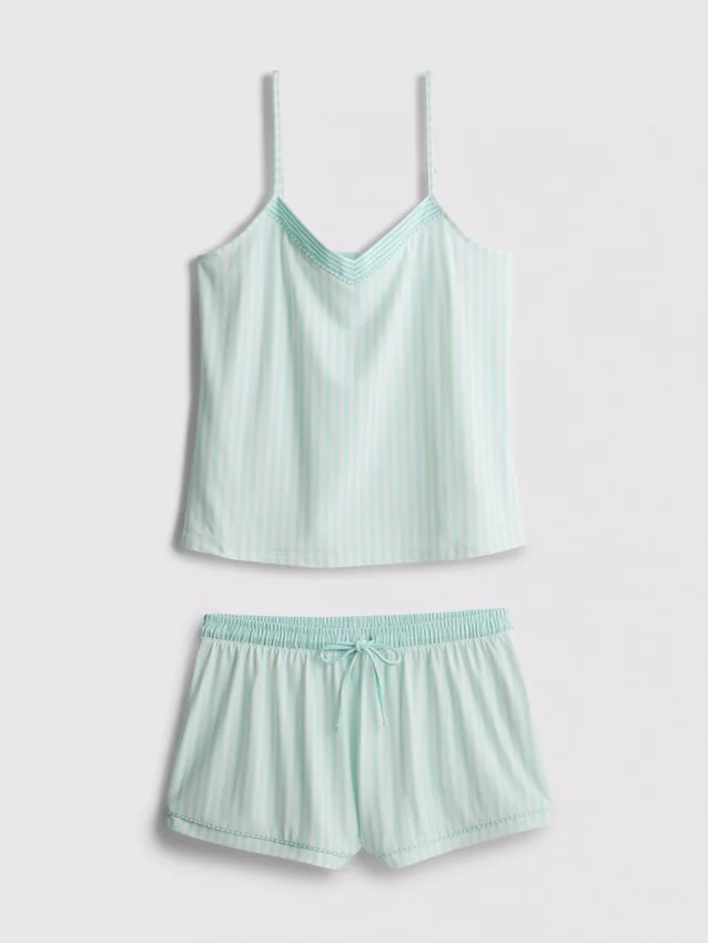Randig kort pyjamasar