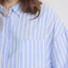 Randig pyjamasar i bomull i oxfordtyg