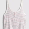 Randig, ribbad pyjamasar-cami-top
