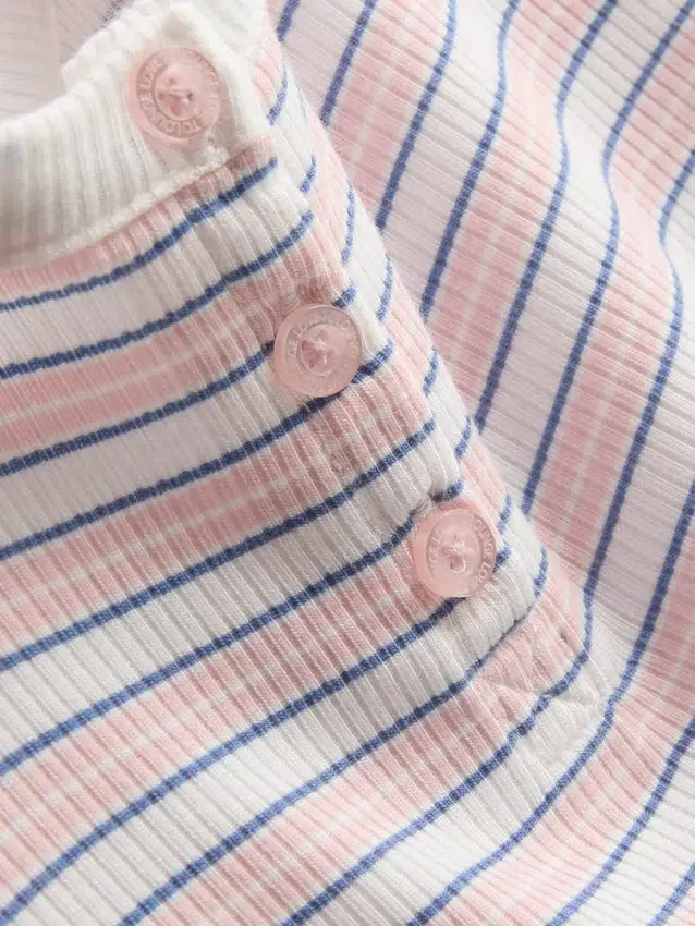 Randig, ribbad pyjamasar-cami-top