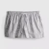 Randiga oxfordshorts med hög midja