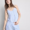 Randiga pyjamasar i bomull