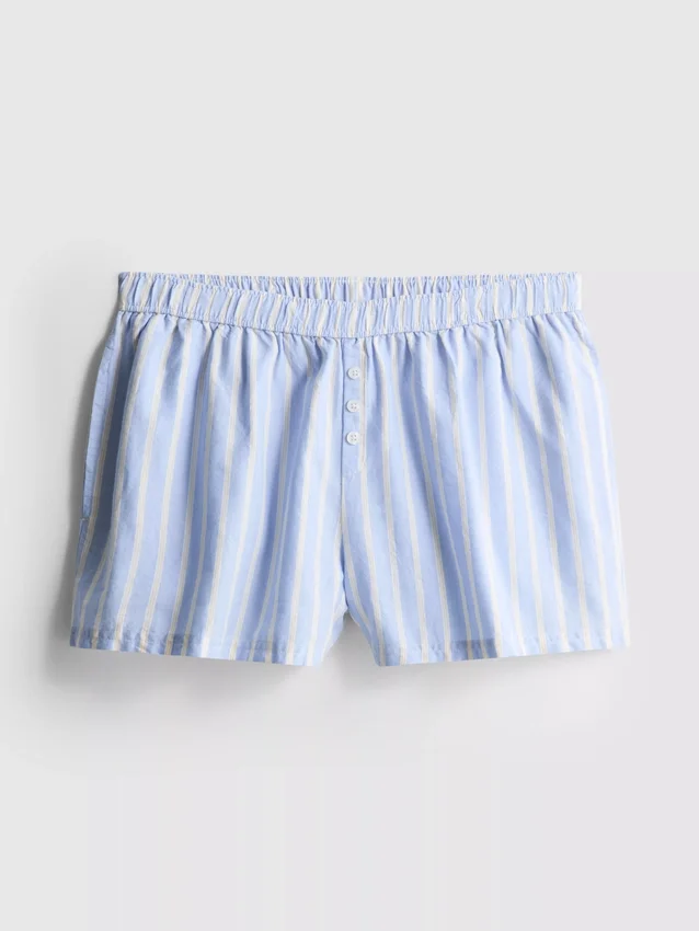 Randiga pyjamasar i bomull i oxford-stil