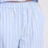 Randiga pyjamasbyxor i bomull i oxford-stil