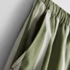 Randiga shorts i bomullspoplin