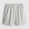 Randiga shorts med pyjamasar
