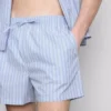 Randiga shorts med pyjamasar