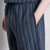 Randiga shorts med pyjamasar