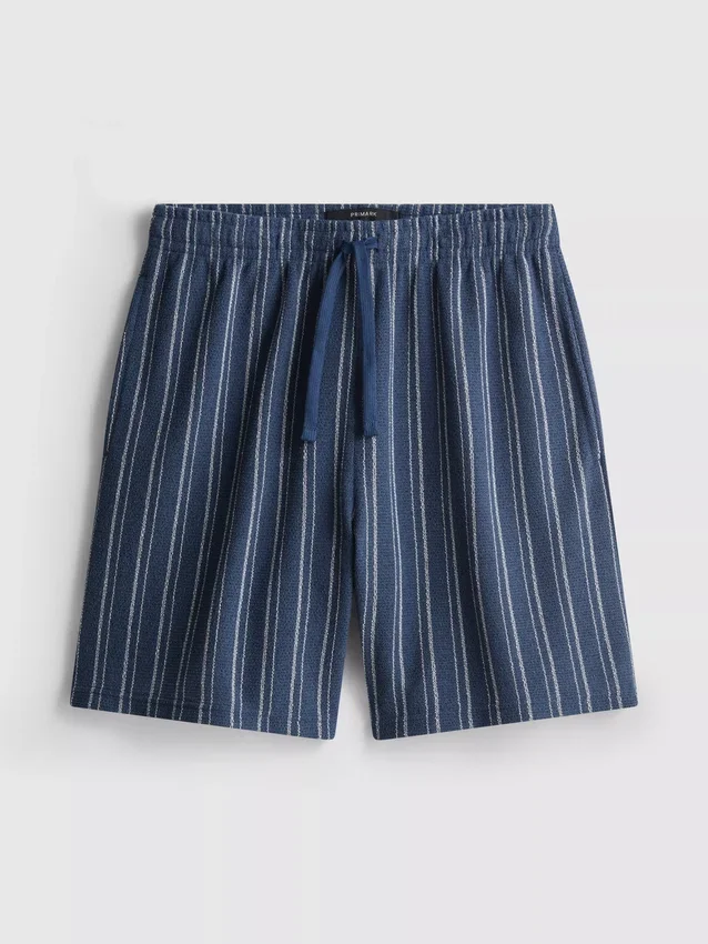 Randiga shorts med pyjamasar