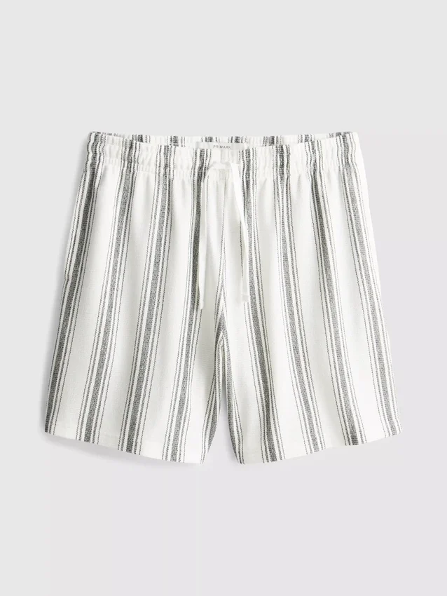 Randiga shorts med pyjamasar