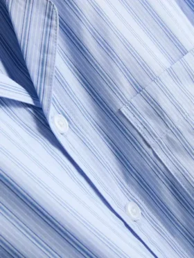 Randigt pyjamas-set med långa ärmar