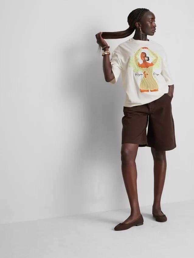 Reyna Noriega oversized-T-shirt i bomull