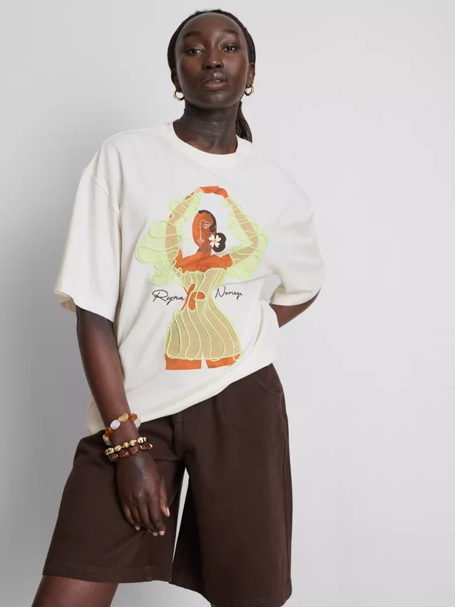 Reyna Noriega oversized-T-shirt i bomull